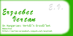 erzsebet vertan business card